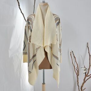 Roxy drape front southwestern cardigan